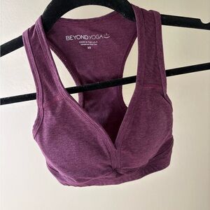 Beyond Yoga Women's Deep Purple Sports Bra